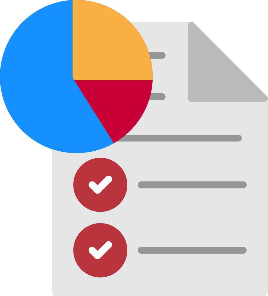 Statistics Flat Icon vector