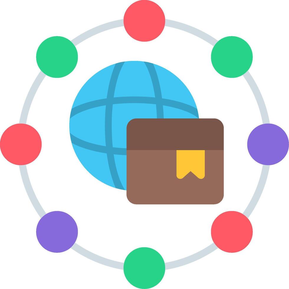 Social Sharing Flat Icon vector