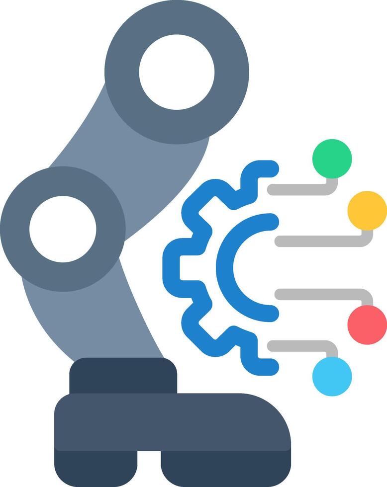 Robotic Legs Flat Icon vector