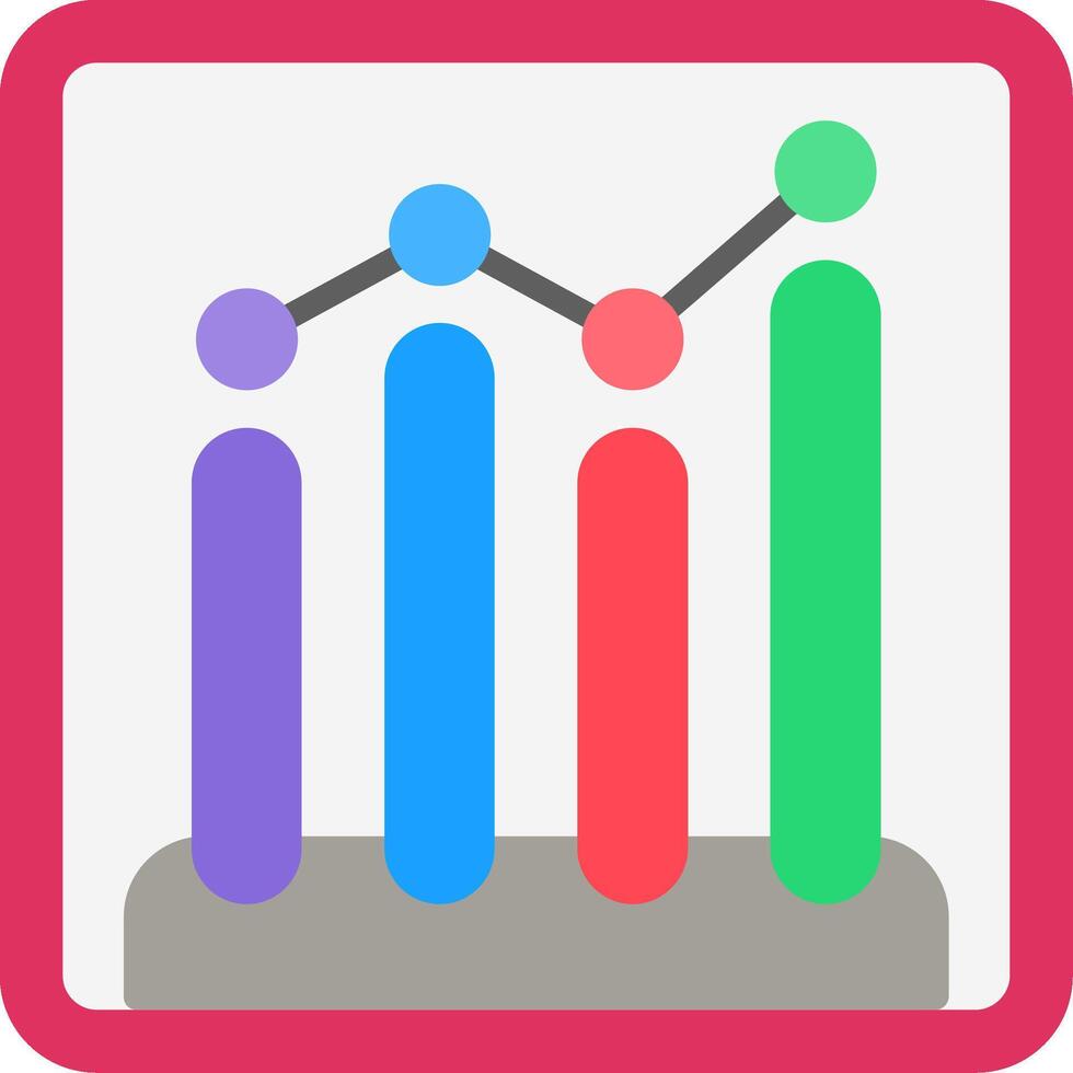 Stock Market Flat Icon vector