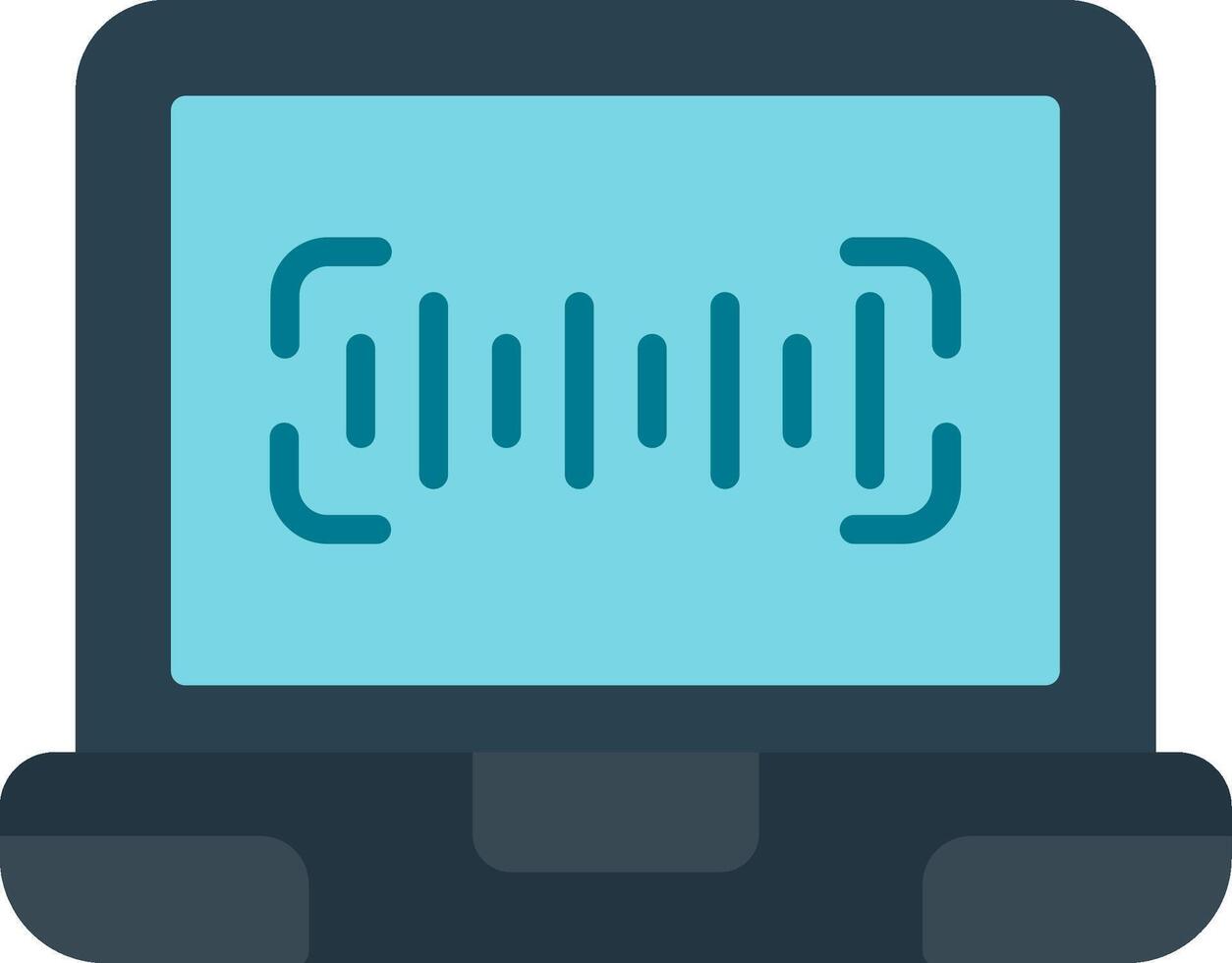 Barcode Flat Icon vector