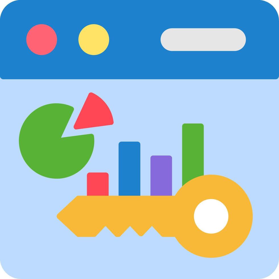 Benchmark Flat Icon vector
