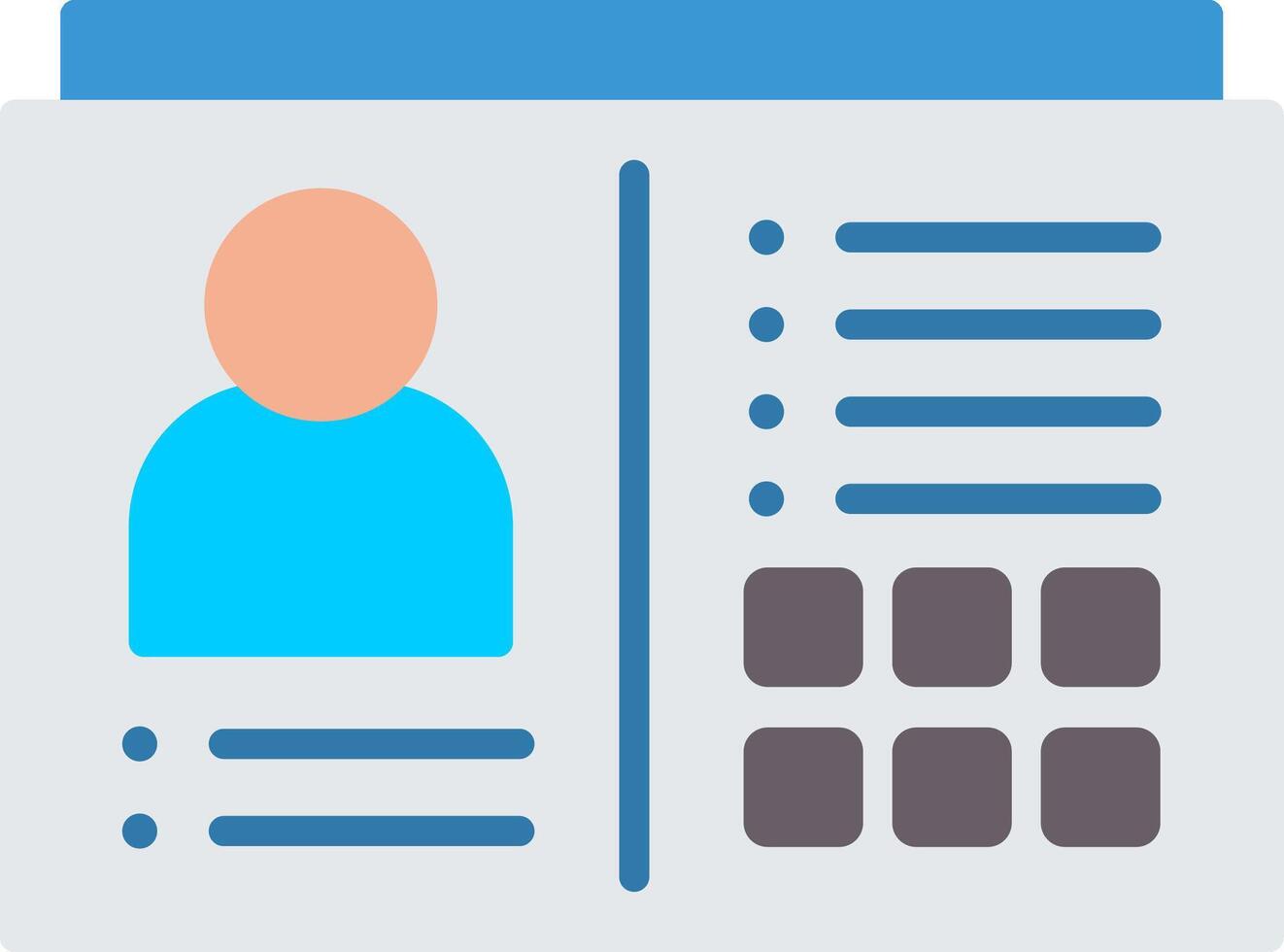 Driving License Flat Icon vector