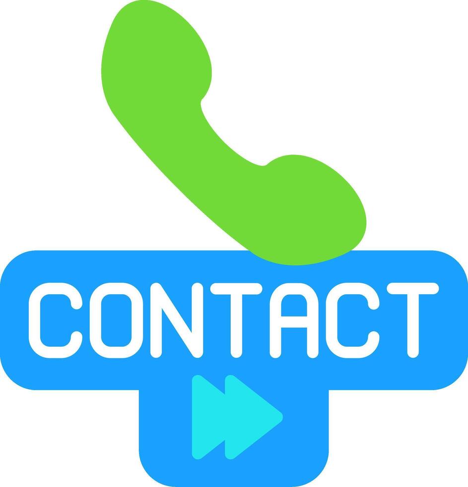 Contact Flat Icon vector