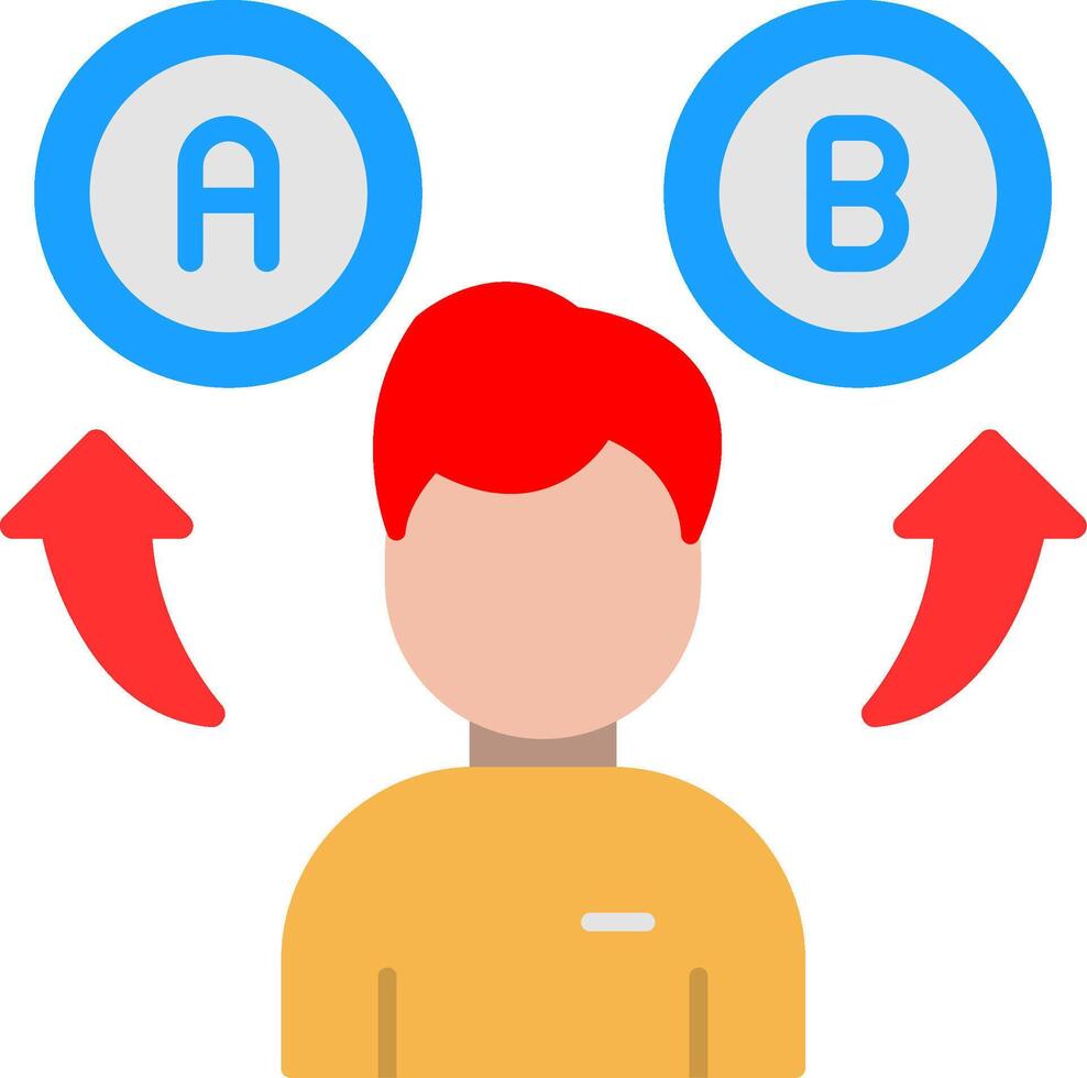 Decision Making Flat Icon vector