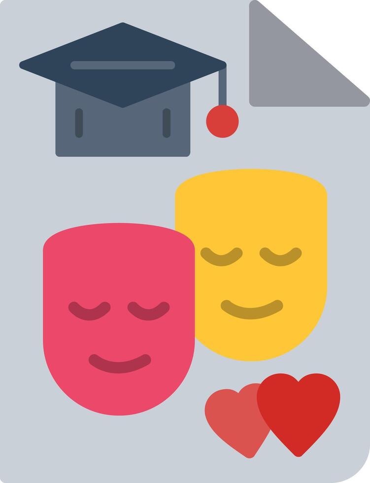 Extracurricular Activities Flat Icon vector
