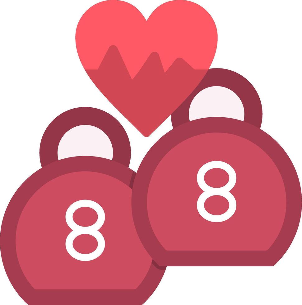 Kettlebell Flat Icon vector