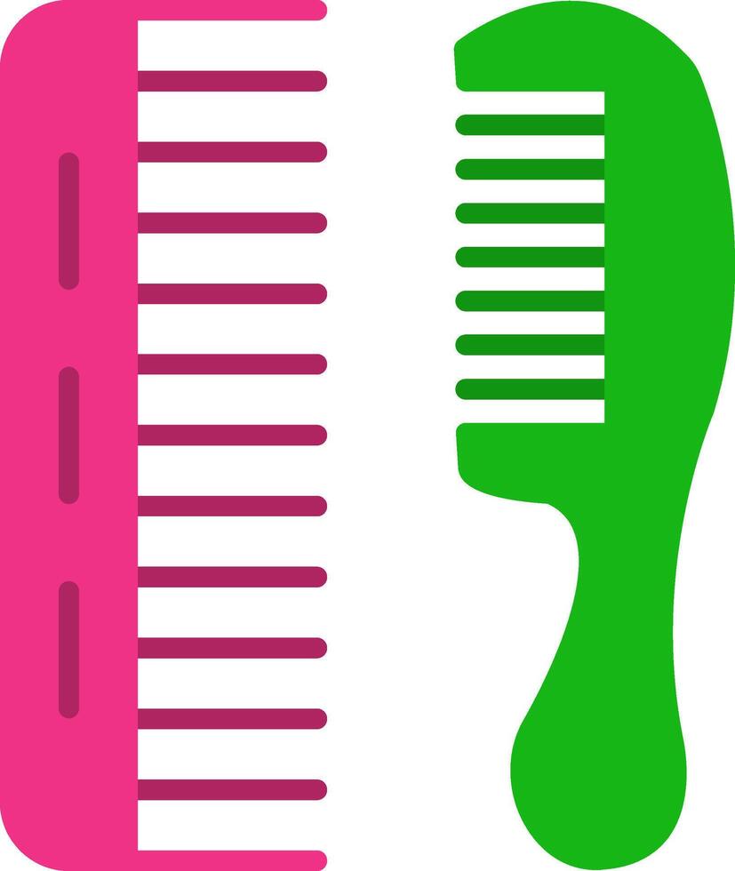 Comb Flat Icon vector