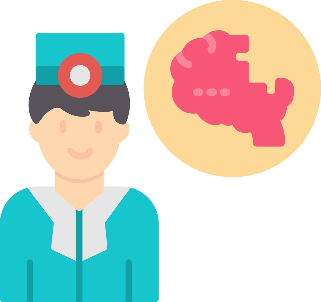 Schizophrenia Flat Icon vector