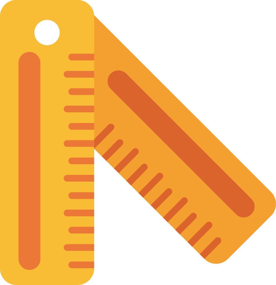 Ruler Flat Icon vector