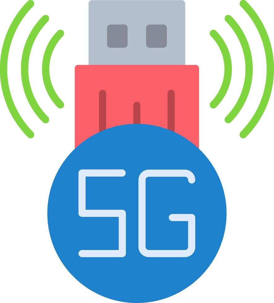 Usb Modem Flat Icon vector