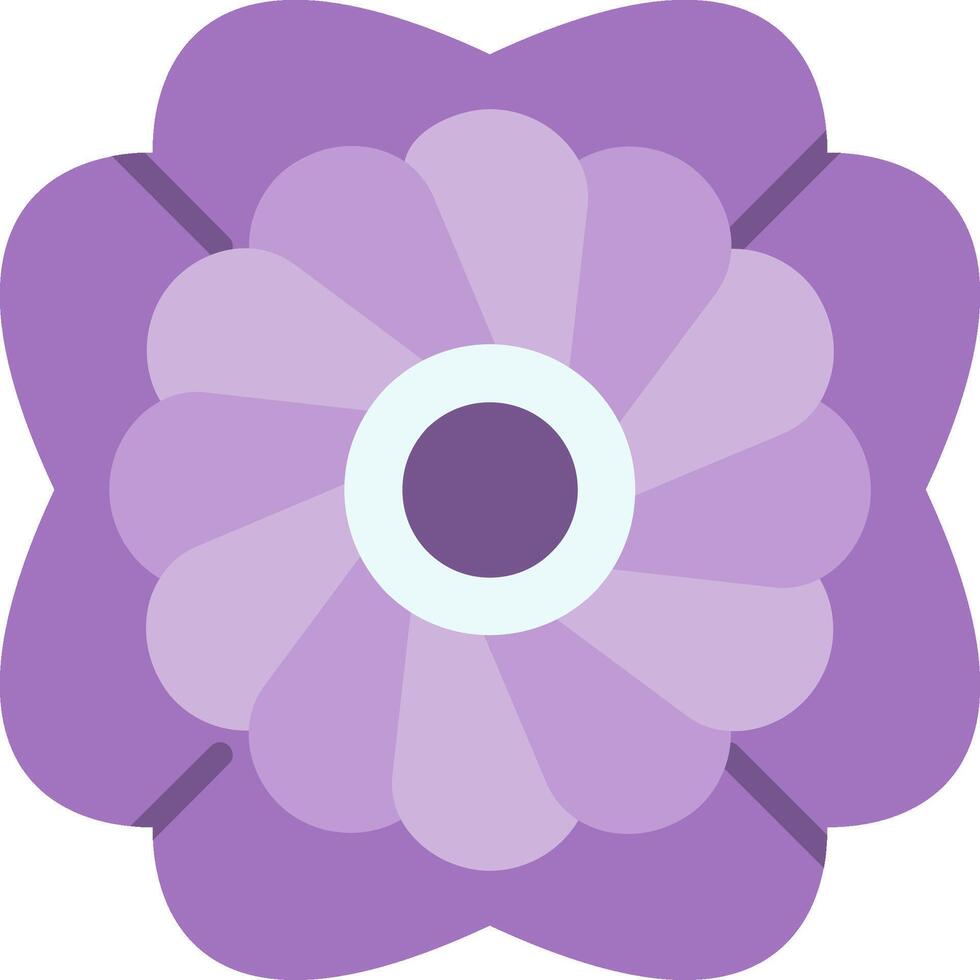 Anemone Flat Icon vector