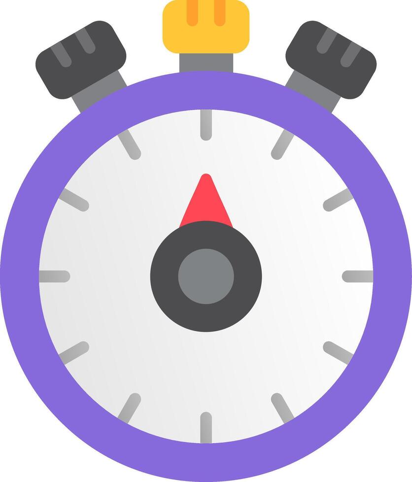 Chronometer Flat Icon vector