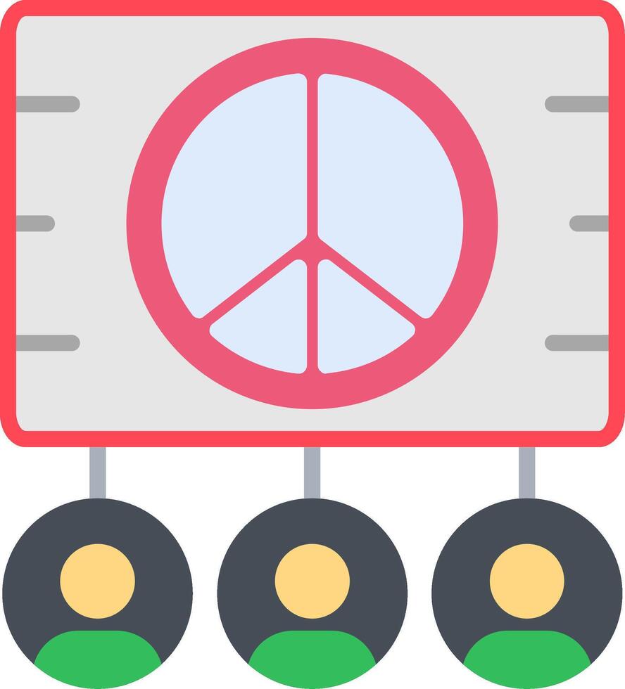 Demonstration Flat Icon vector