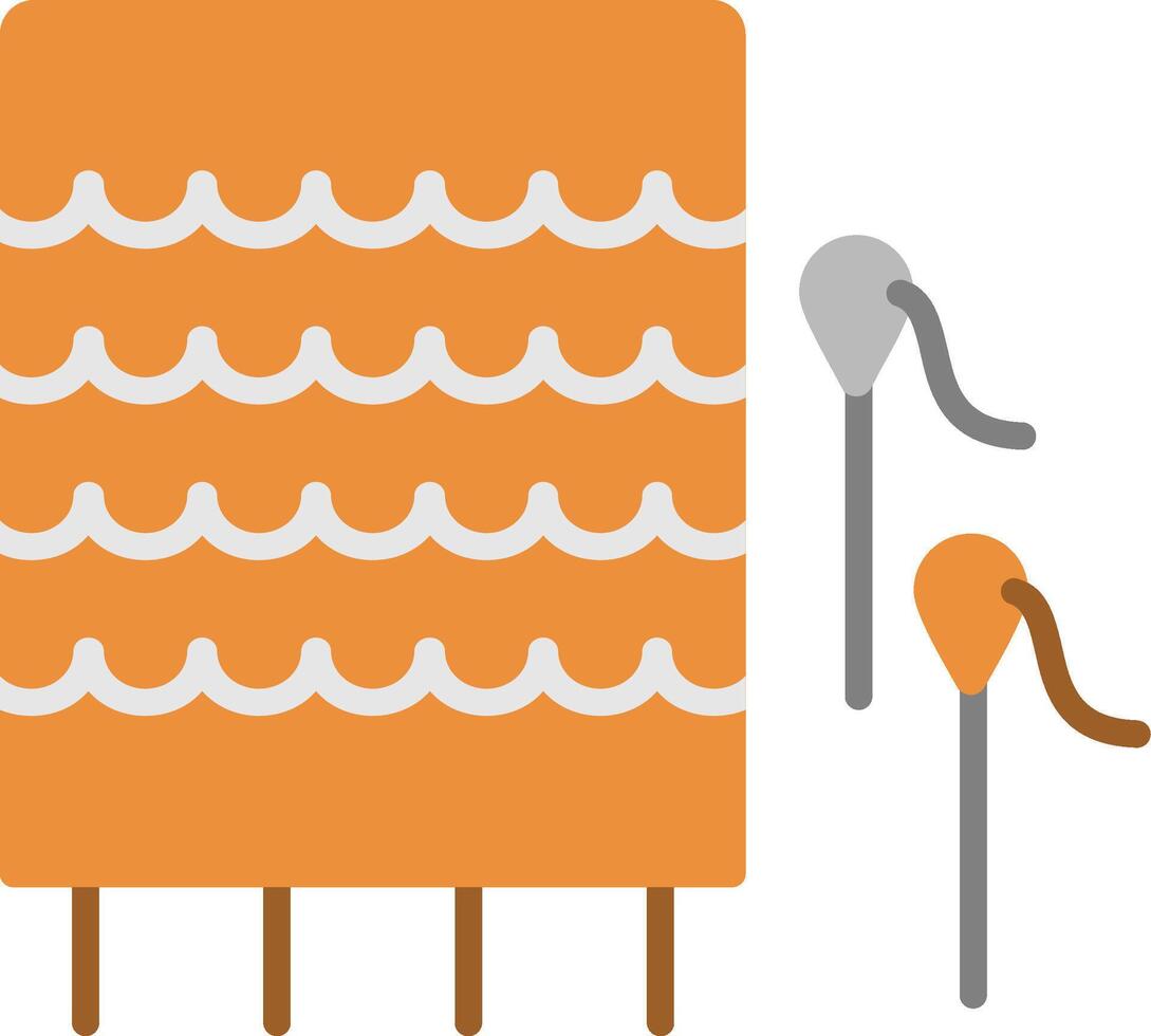Knitting Flat Icon vector