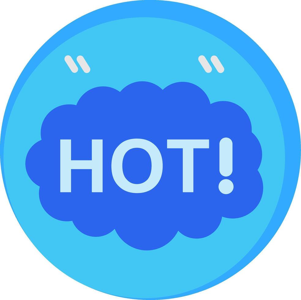 Hot Flat Icon vector