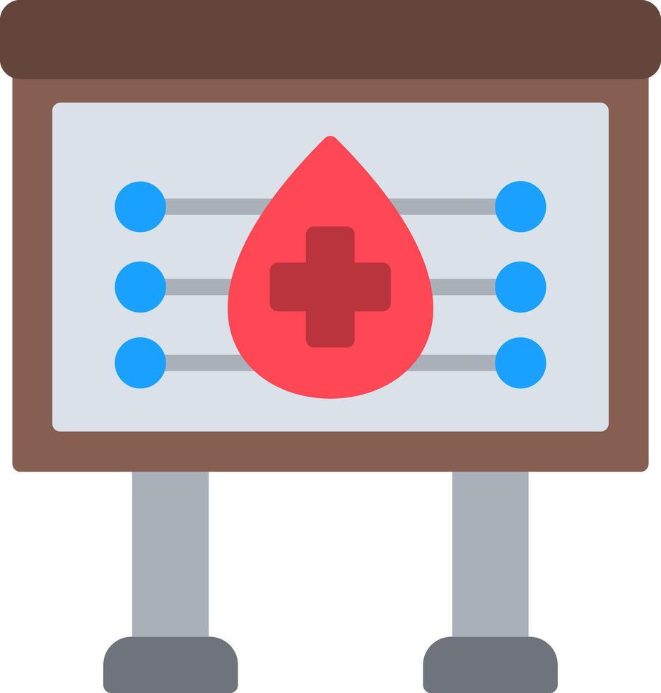 Sight Check Table Flat Icon vector