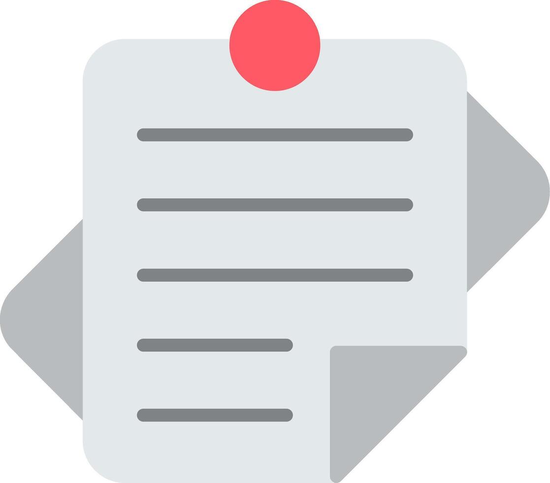 Sticky Notes Flat Icon vector