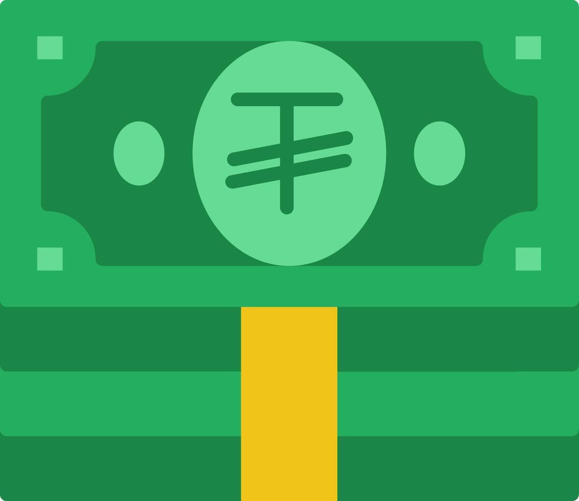 Tughrik Flat Icon vector