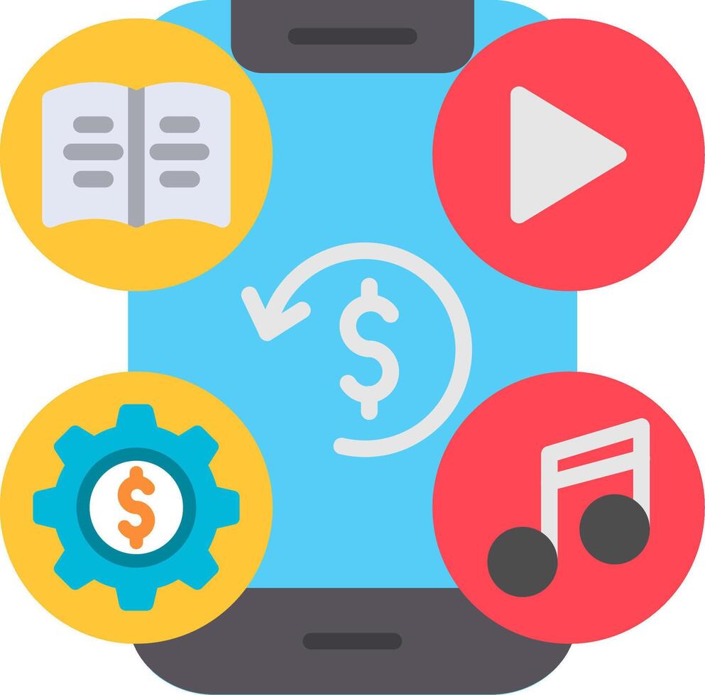 Subscription Flat Icon vector