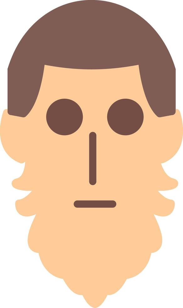Beard Flat Icon vector