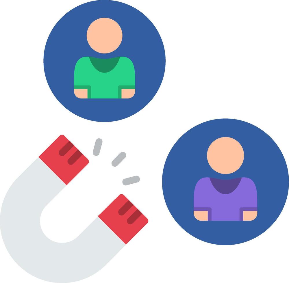 Attraction Flat Icon vector