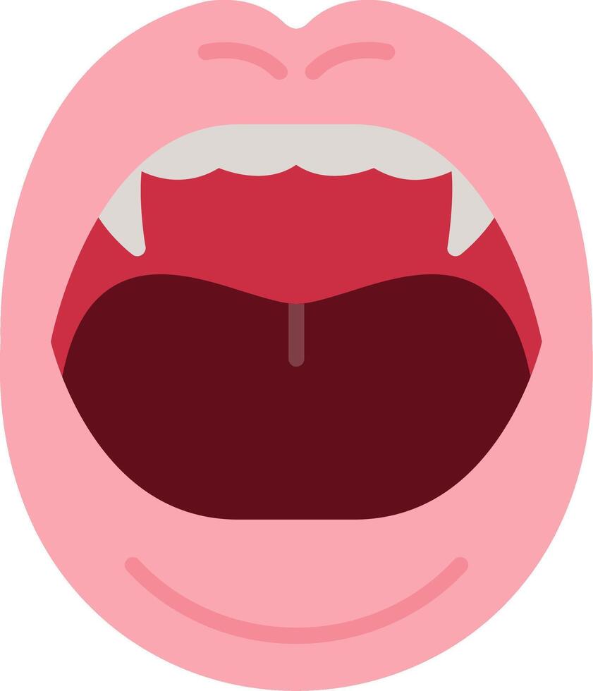 Mouth Flat Icon vector