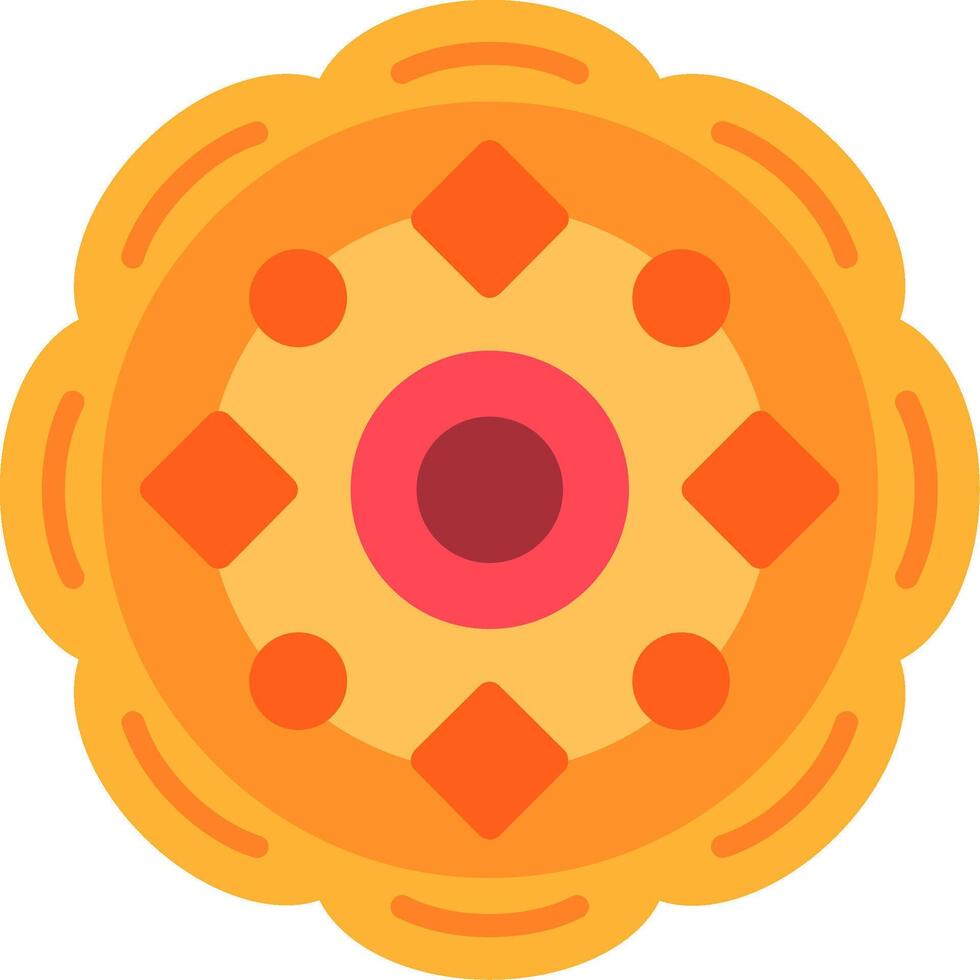 Mandala Flat Icon vector