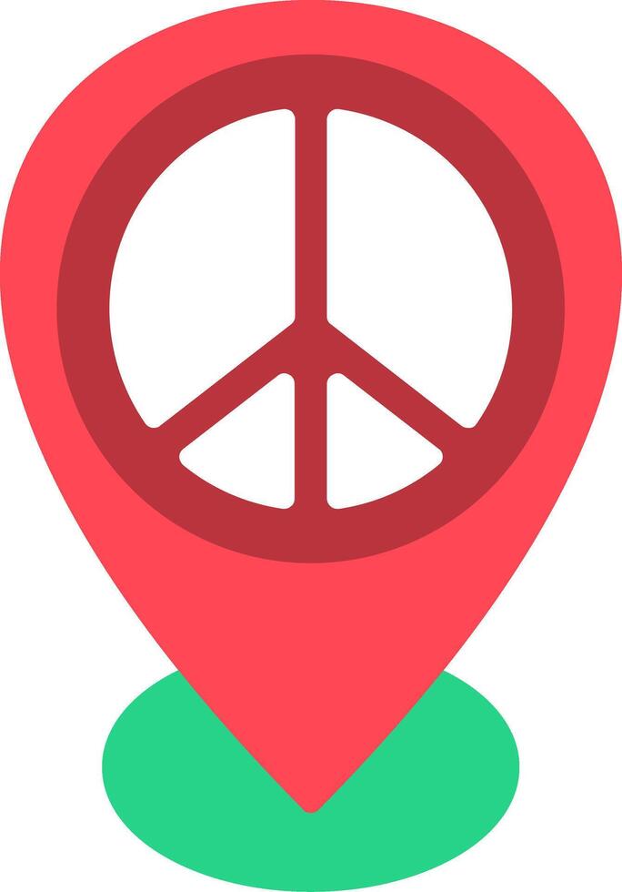 Map Pointer Flat Icon vector
