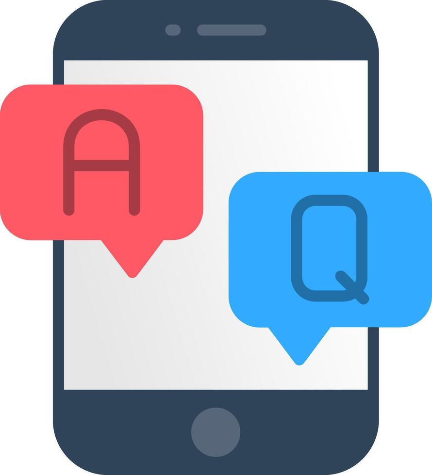 Question Flat Icon vector