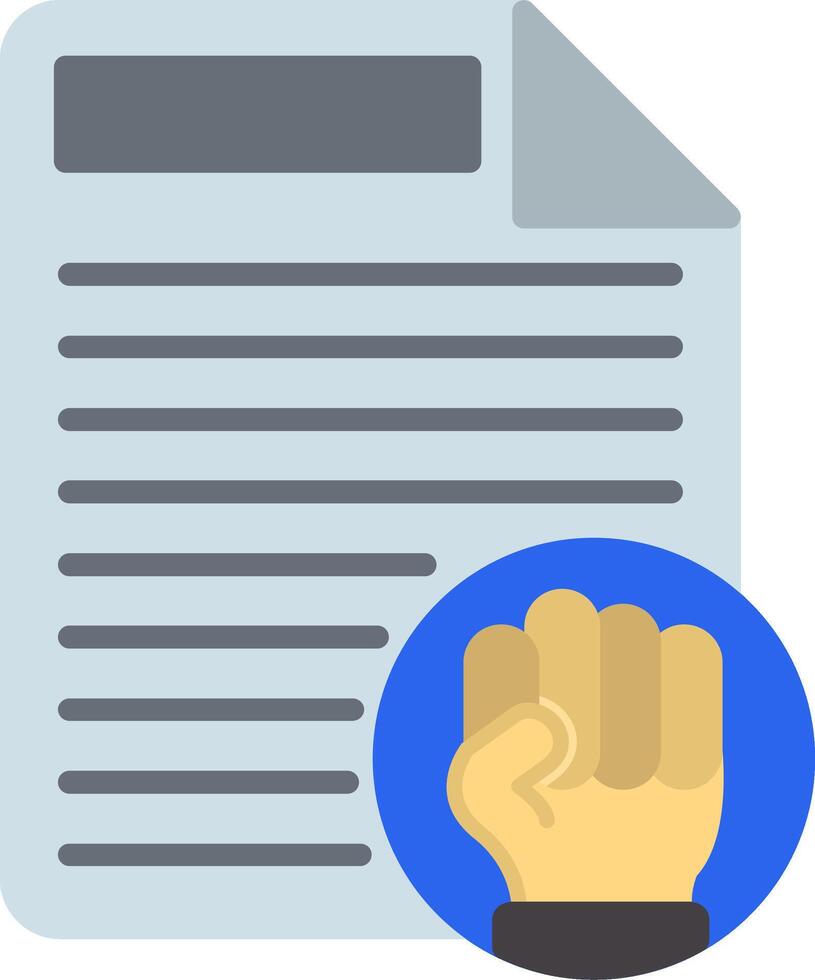 Protest Flat Icon vector