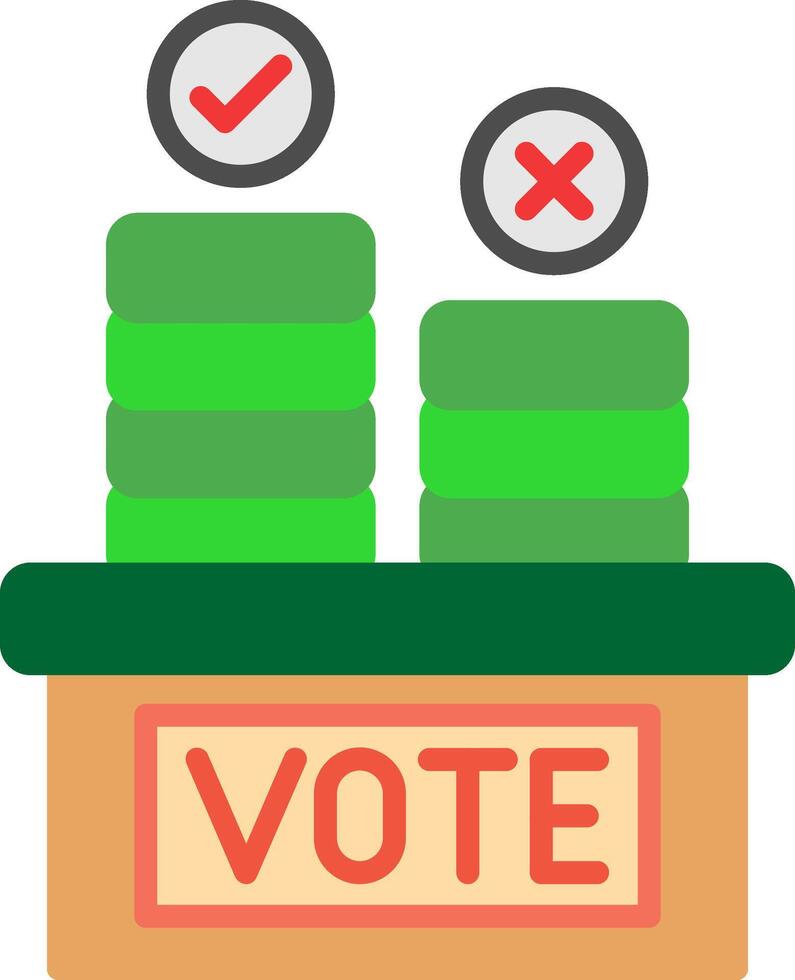 Recount Flat Icon vector