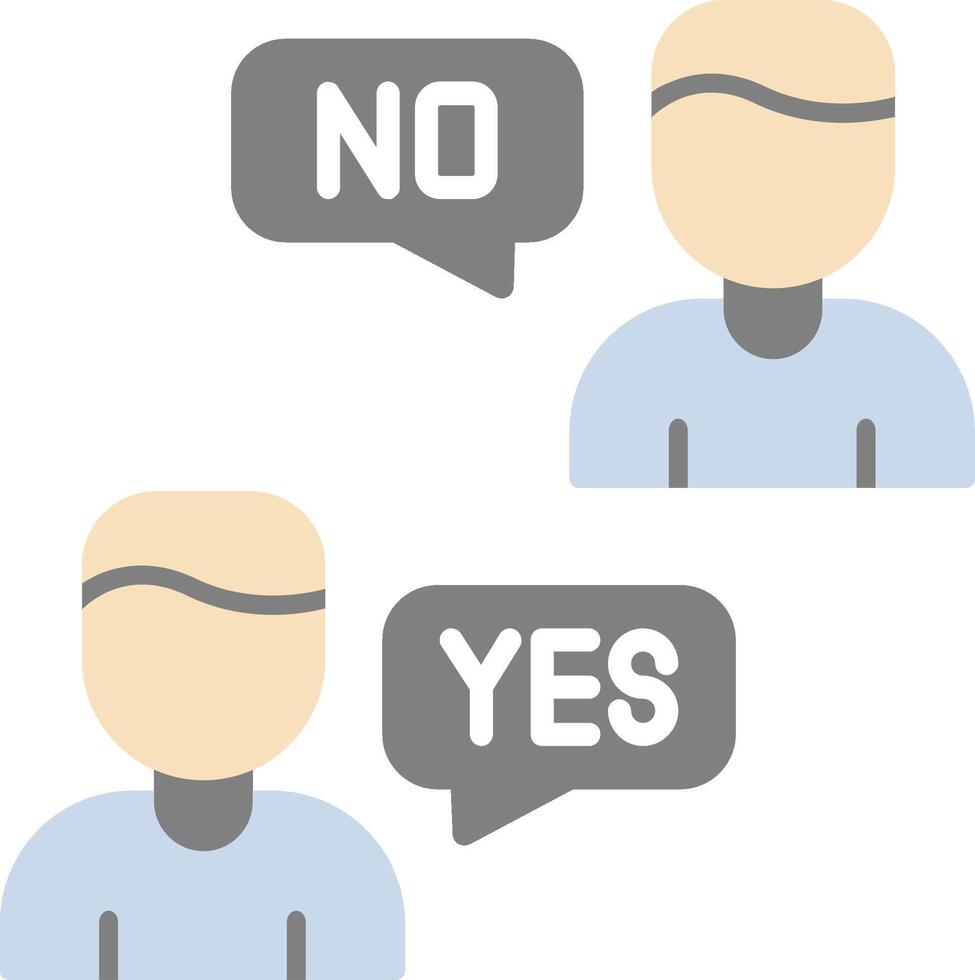 Yes Flat Icon vector
