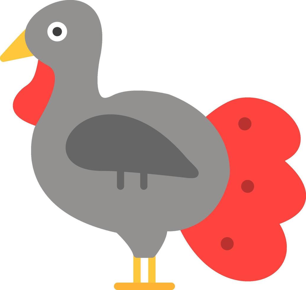 Turkey Flat Icon vector