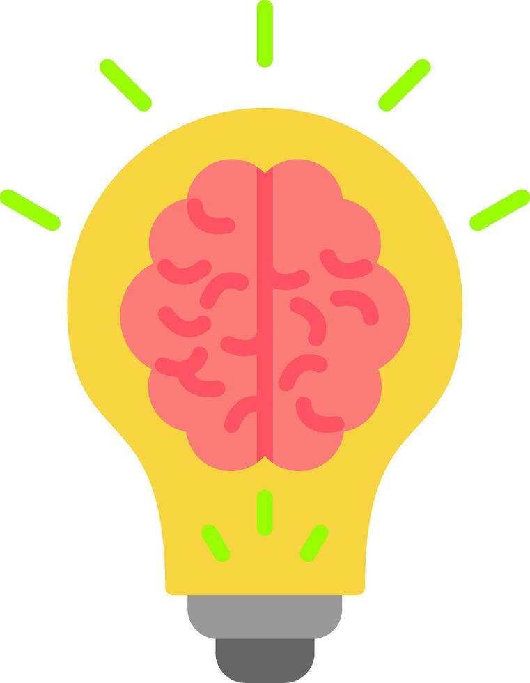 Brainstorming Flat Icon vector
