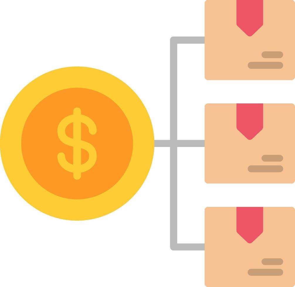 Cost Flat Icon vector