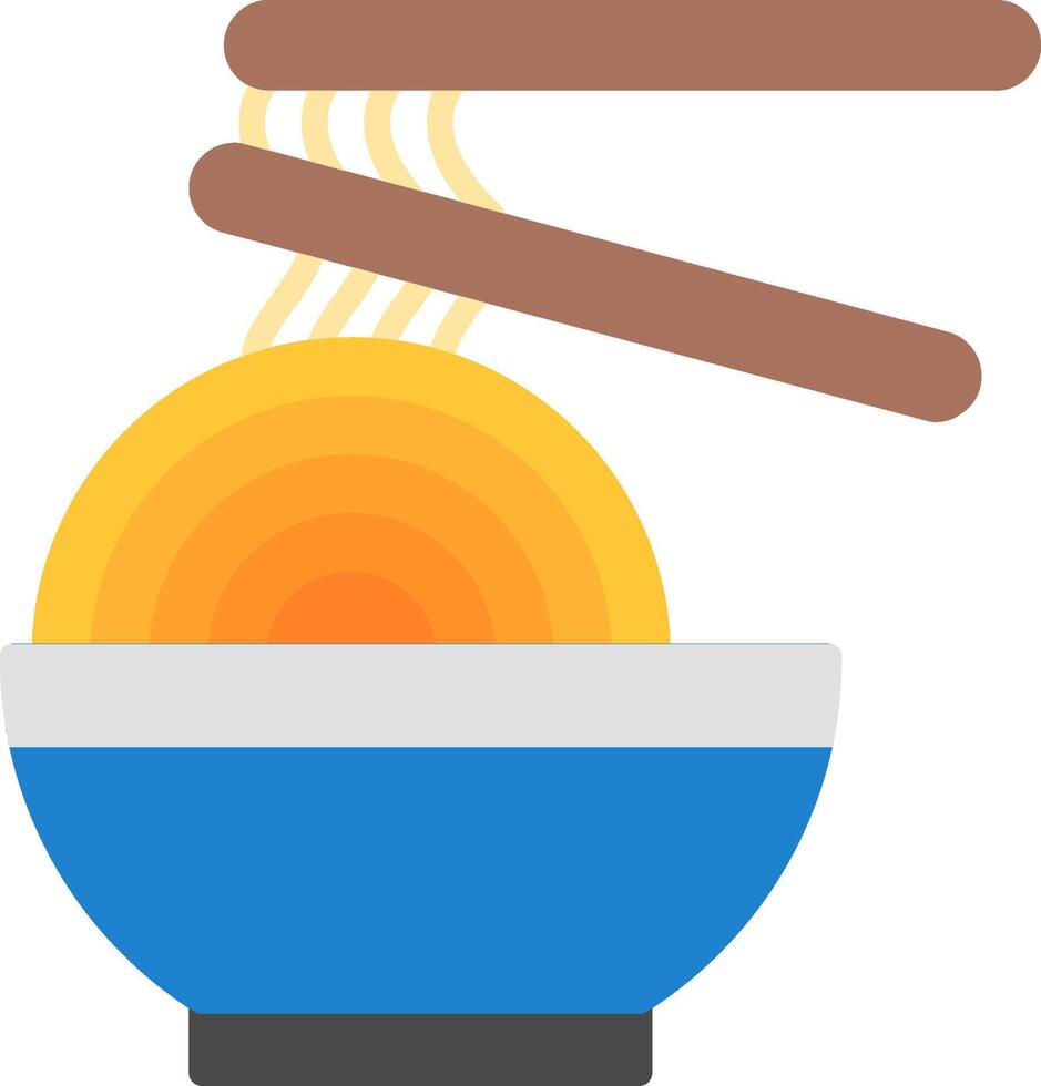 Noodle Flat Icon vector
