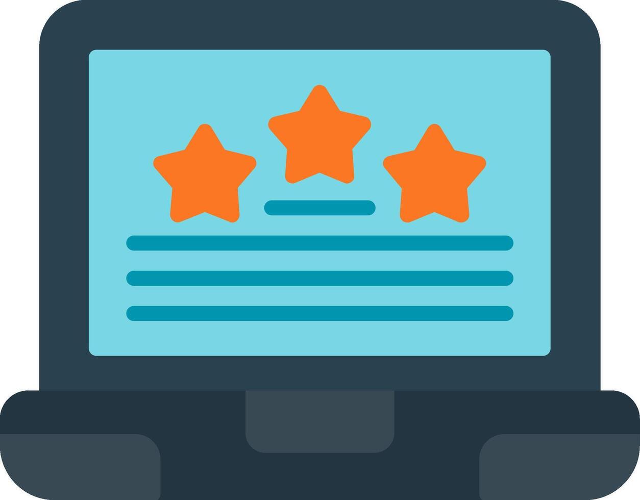 Rating Flat Icon vector