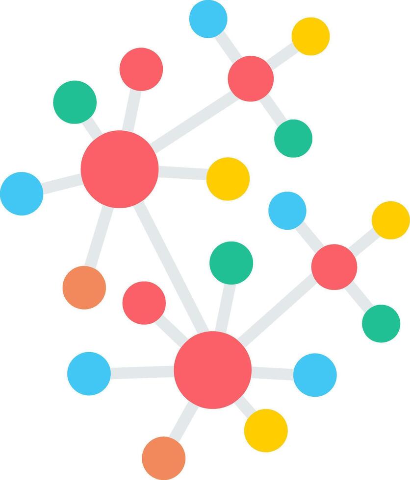 Molecule Flat Icon vector