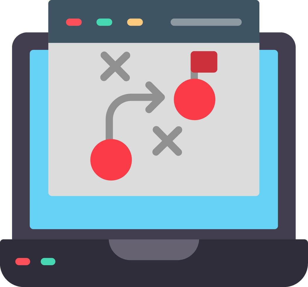 Strategy Flat Icon vector