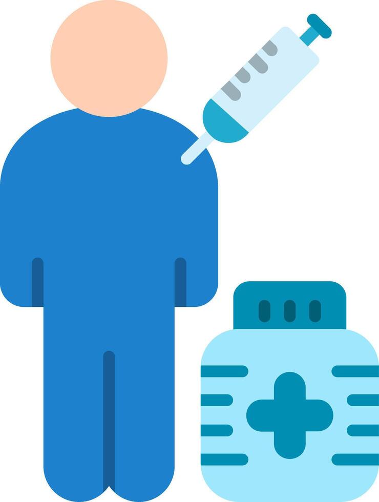 Vaccinations Flat Icon vector