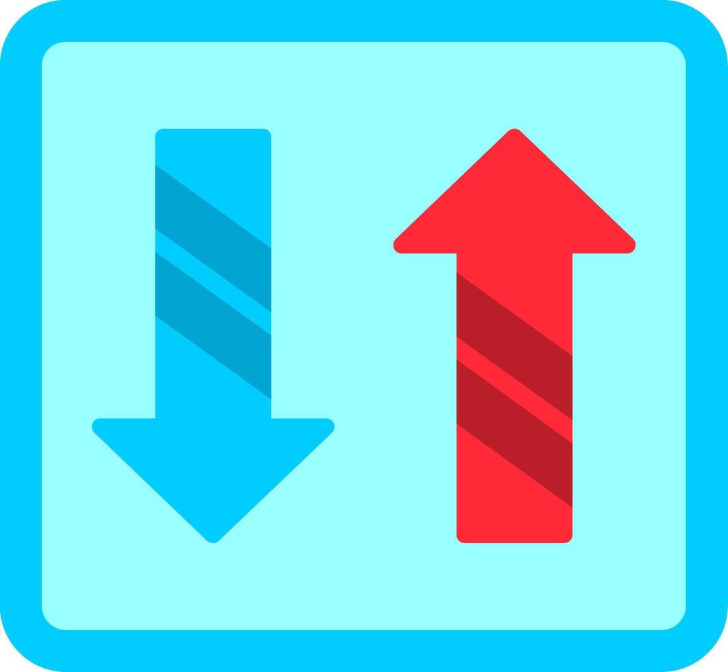 Arrows Couple Flat Icon vector