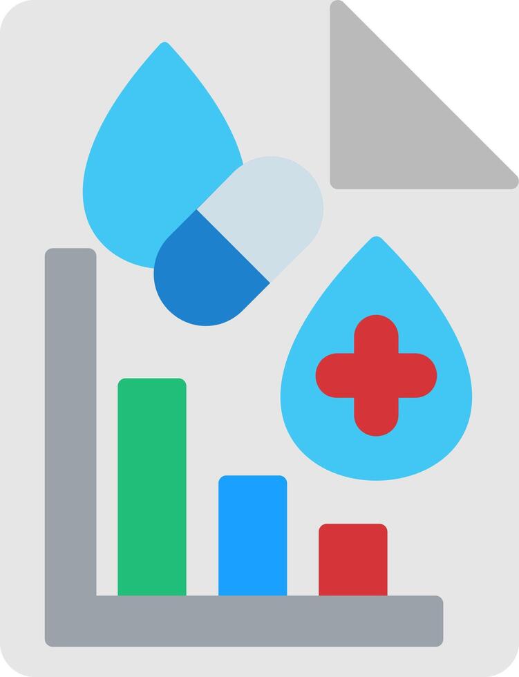 Analytic Flat Icon vector