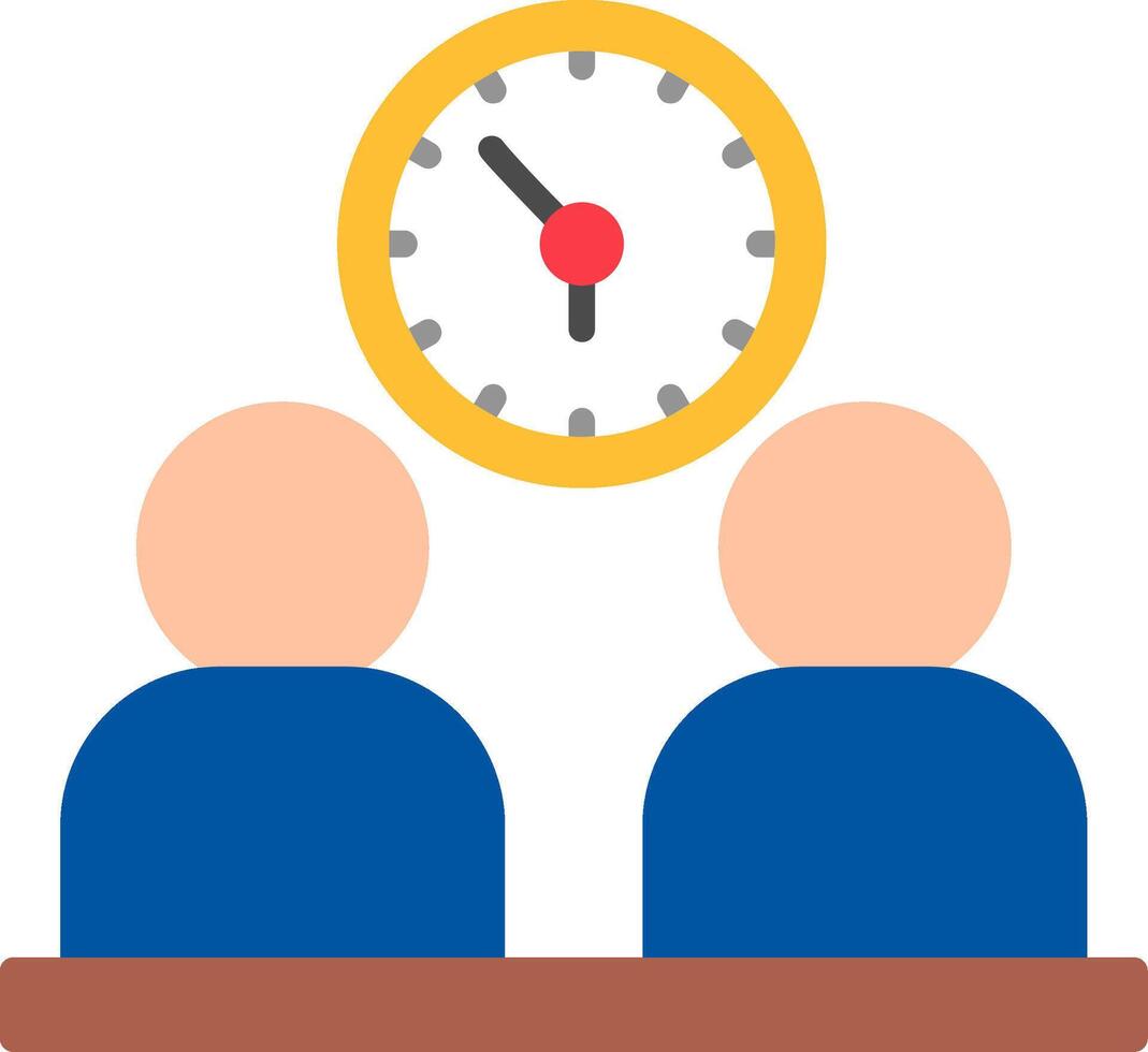 Working Hours Flat Icon vector
