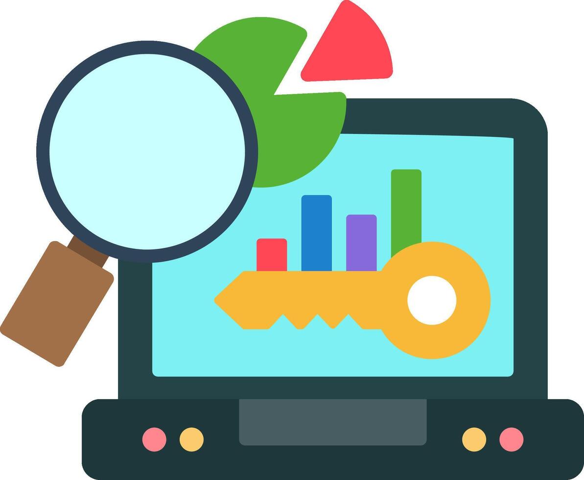 Benchmark Flat Icon vector