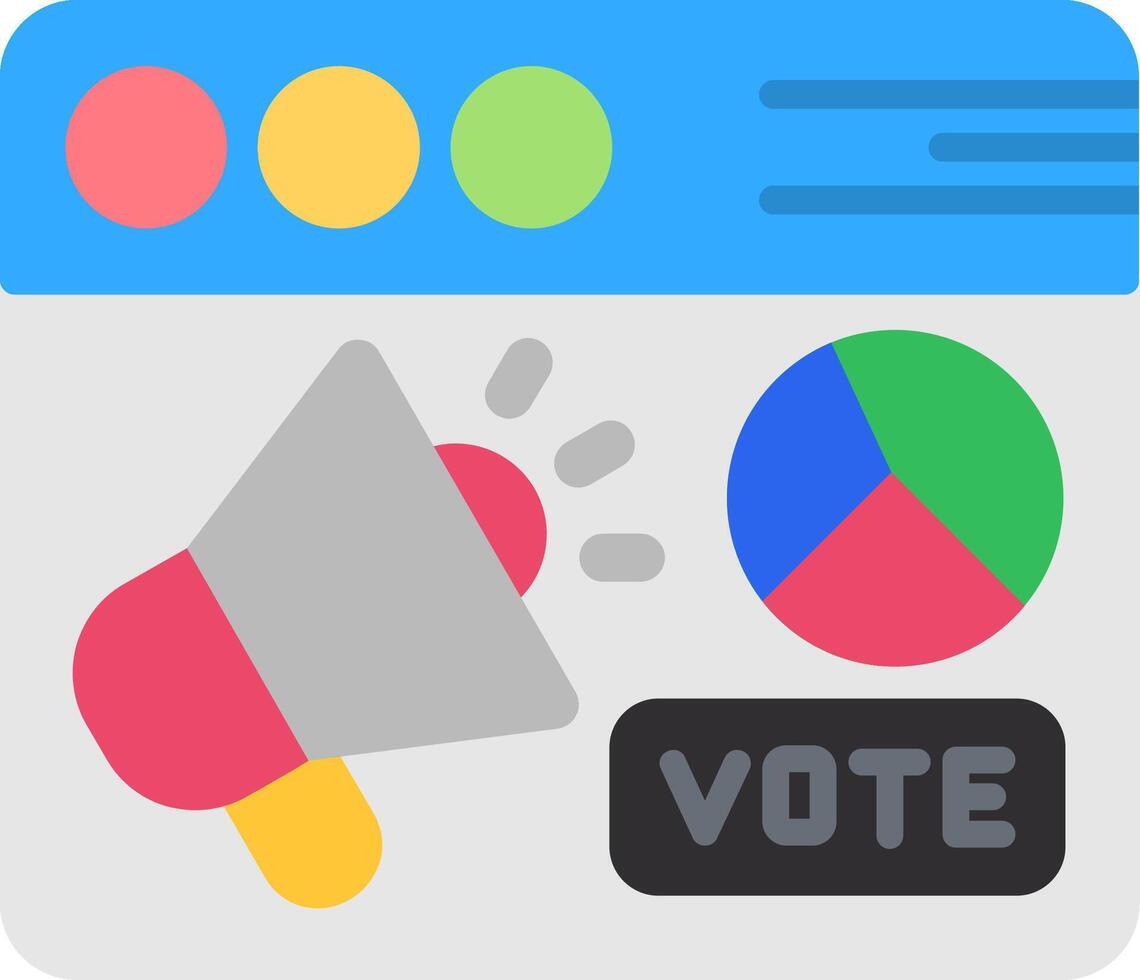 Campaign Flat Icon vector