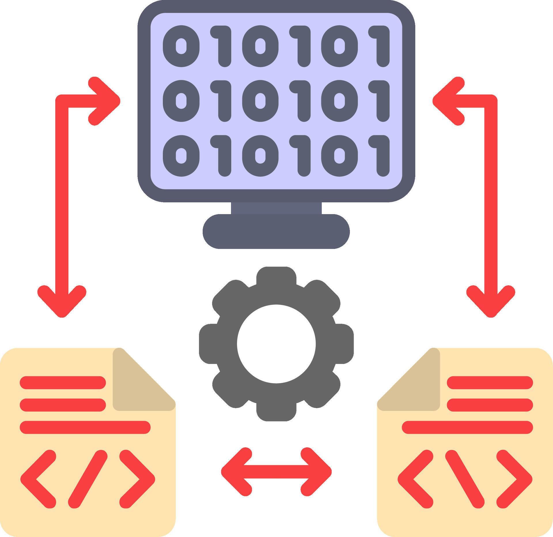 Coding Flat Icon 53938323 Vector Art at Vecteezy