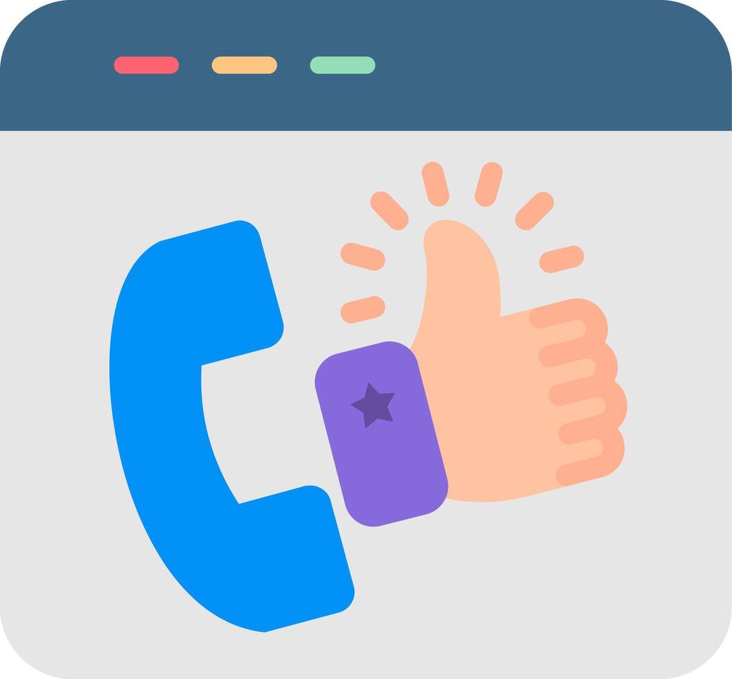 Best Customer Experience Flat Icon vector