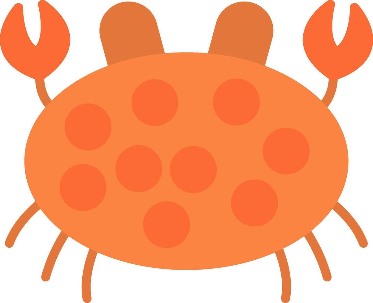 Crab Flat Icon vector