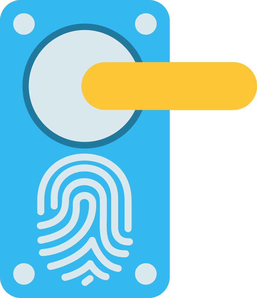 Door Handle Flat Icon vector